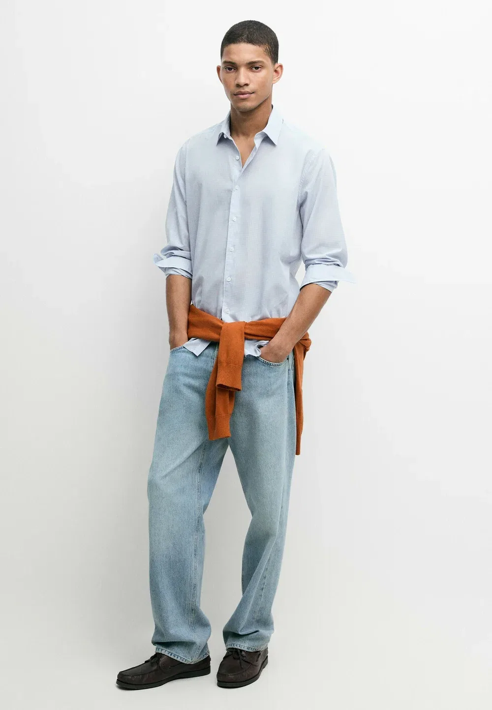 Рубашка Massimo Dutti, Dark Blue — фото 2