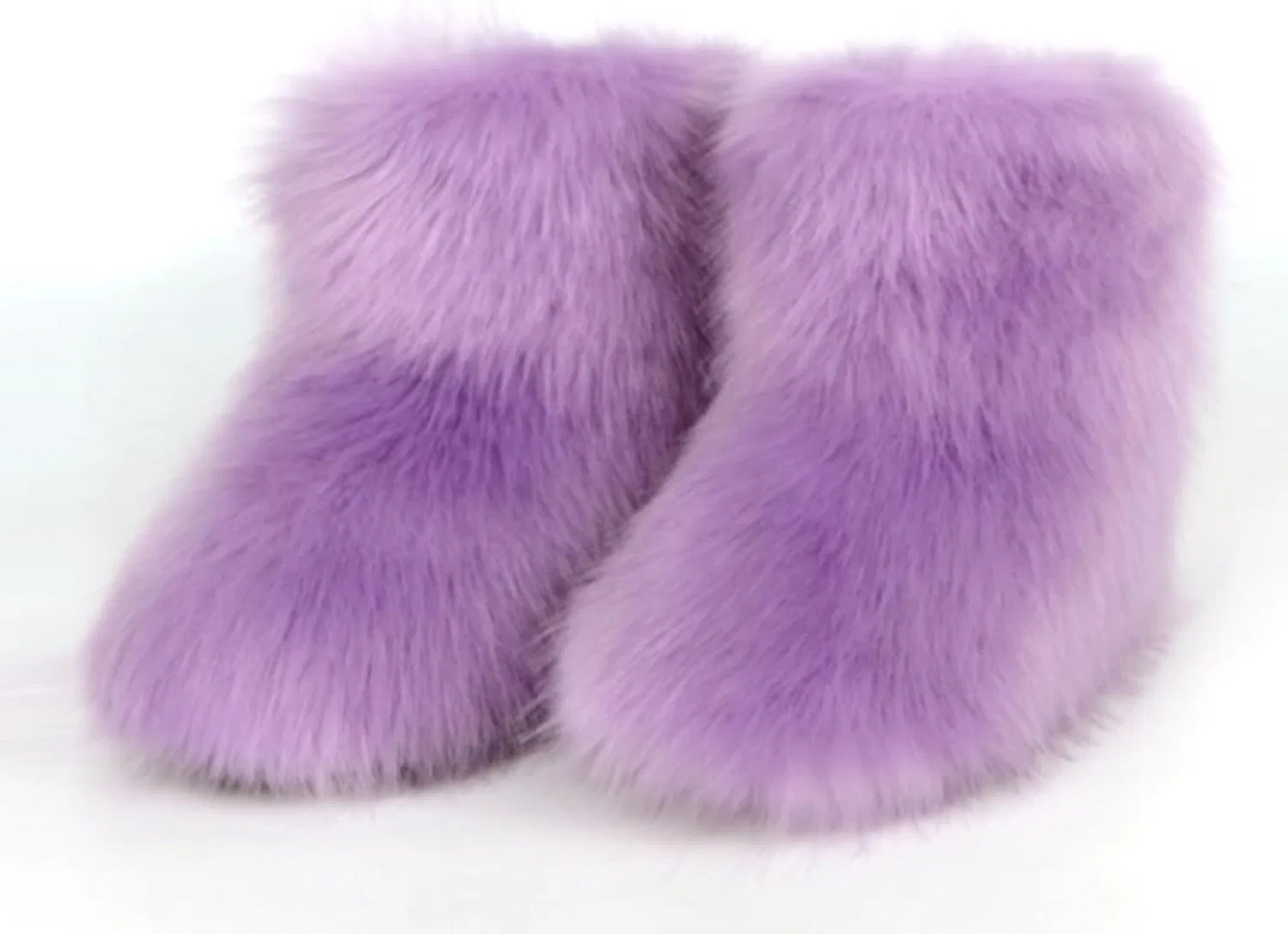 Детские зимние сапоги для девочек с искусственным мехом Urmycos, Light Purple — фото 3