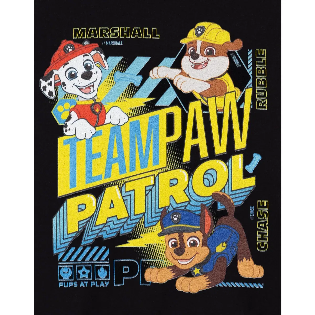 Детское худи для мальчиков Team Paw Paw Patrol, Black — фото 2