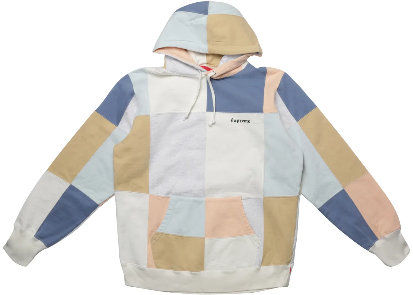 Мужской худи с патч-принтом Supreme Hoodie, White