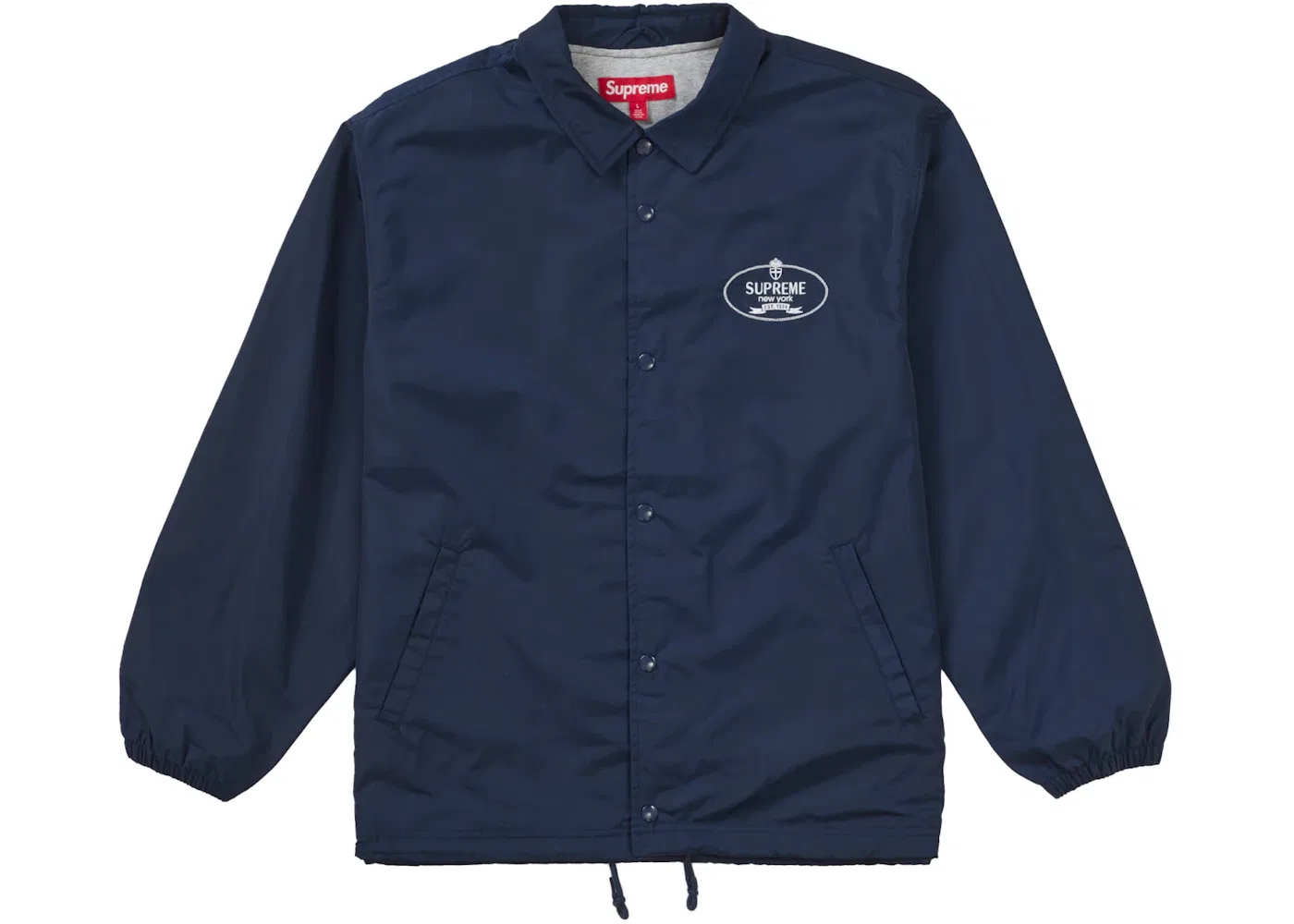 Мужская ветровка Supreme Crest Coaches Jacket Navy — фото 2