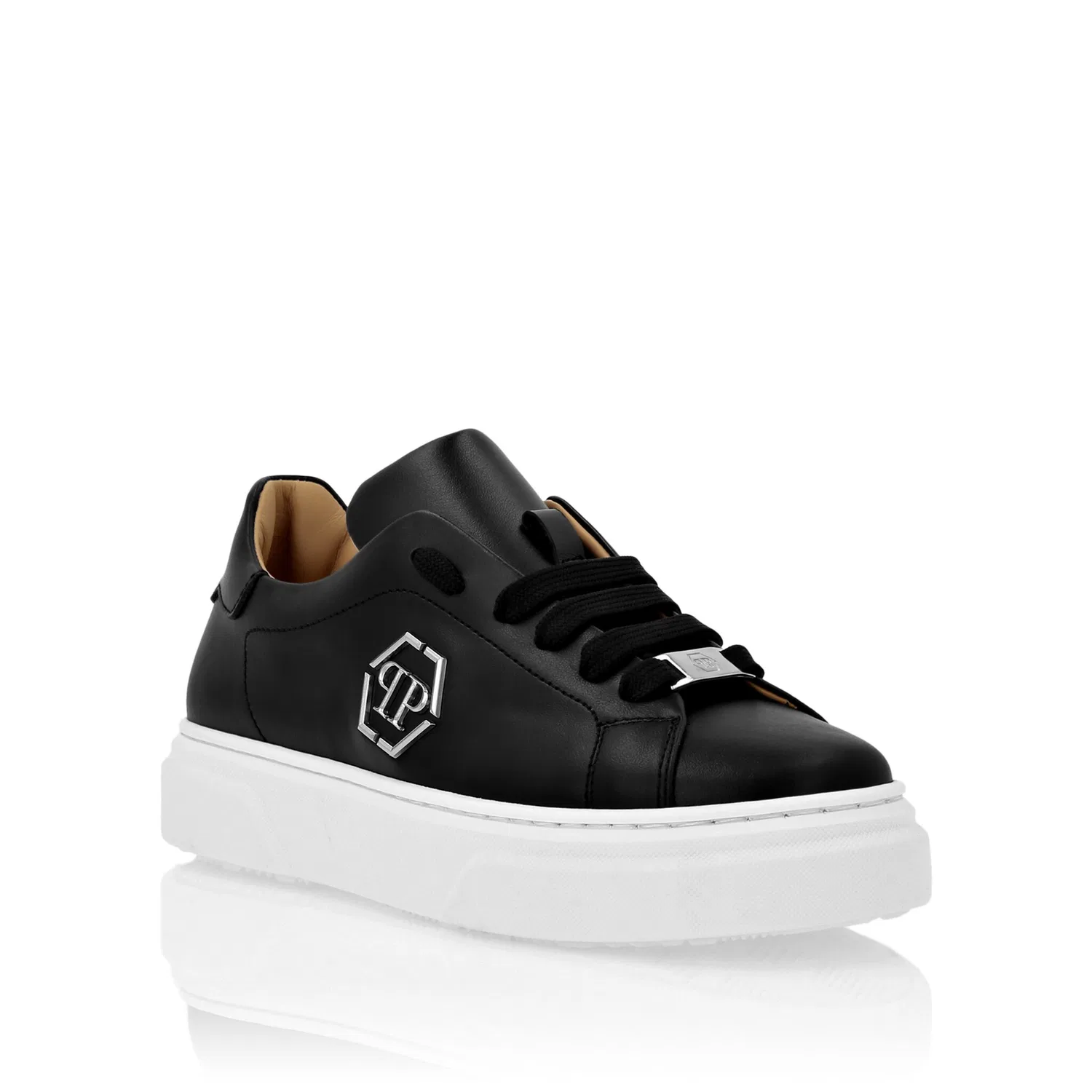 Детские кроссовки с низким верхом Philipp Plein, Black