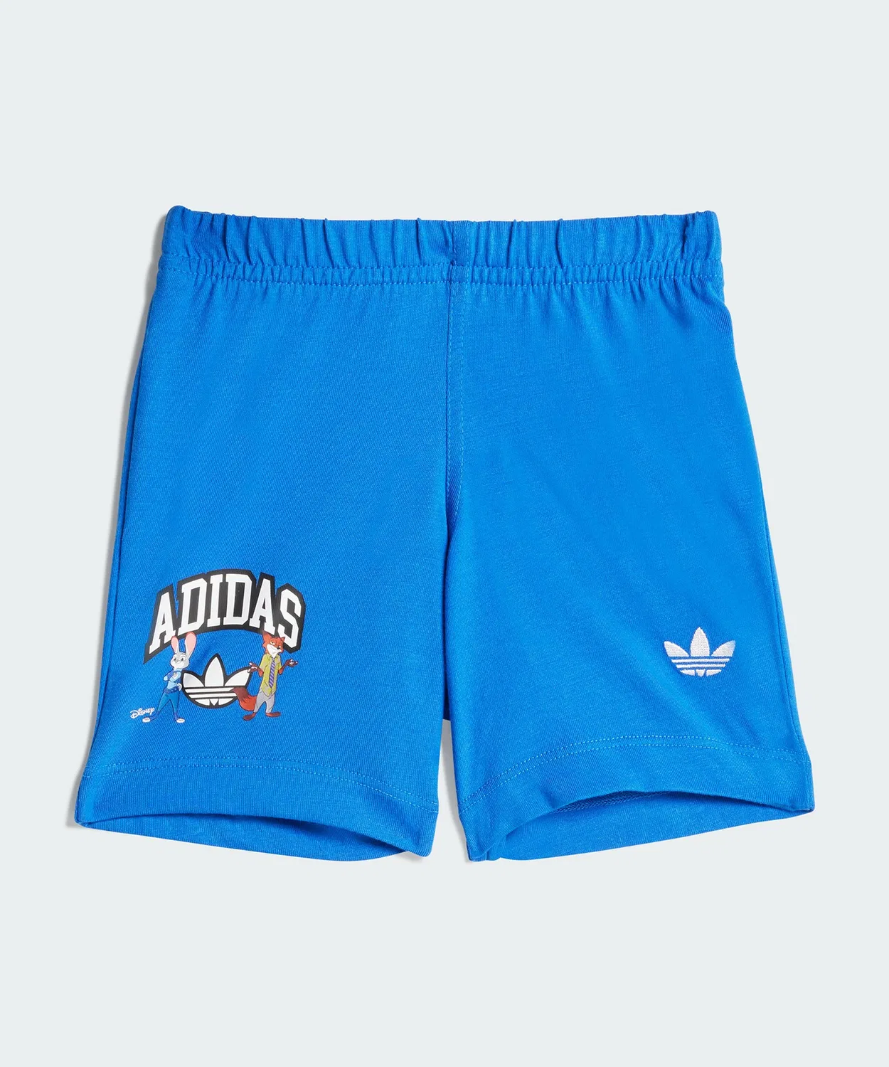 Детский комплект из футболки и шорт с принтом Zootopia Adidas Originals, Белый/Синий — фото 4