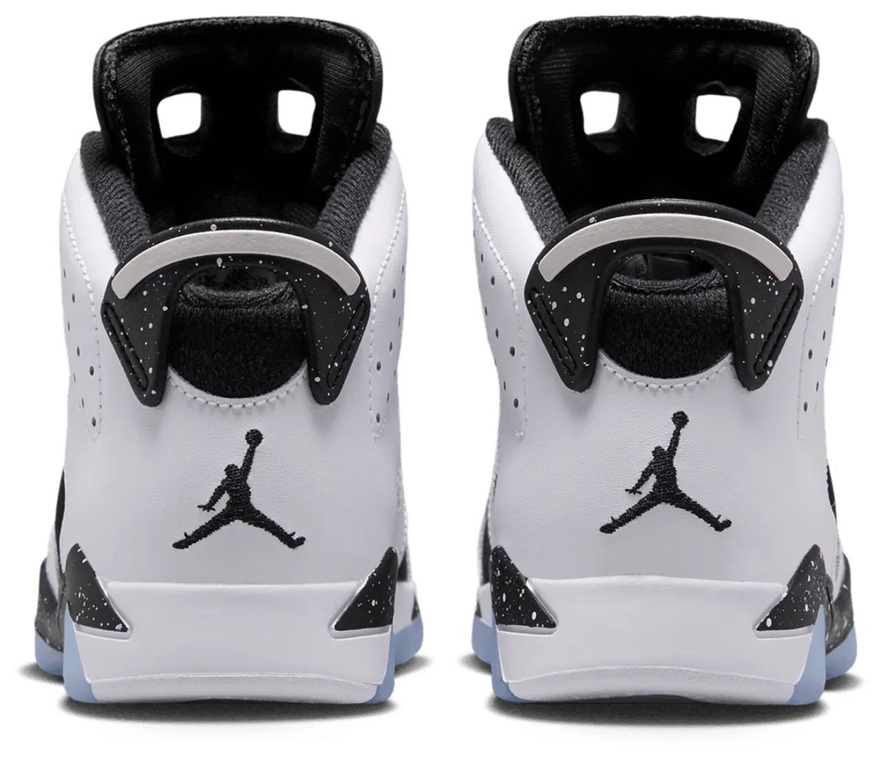Детские кроссовки для мальчиков с кожаным и текстильным верхом Jordan Retro 6, Jordan, Black/White/Black — фото 3