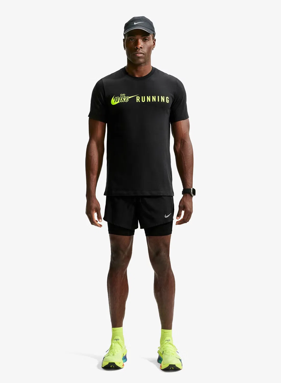 Футболка с технологией Dri-FIT Running DNA Nike, черный