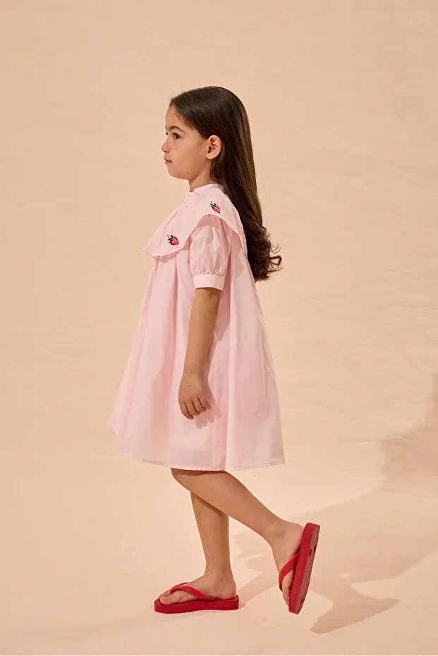 Детское платье для девочек с принтом Fahhar Kids, Pink — фото 2