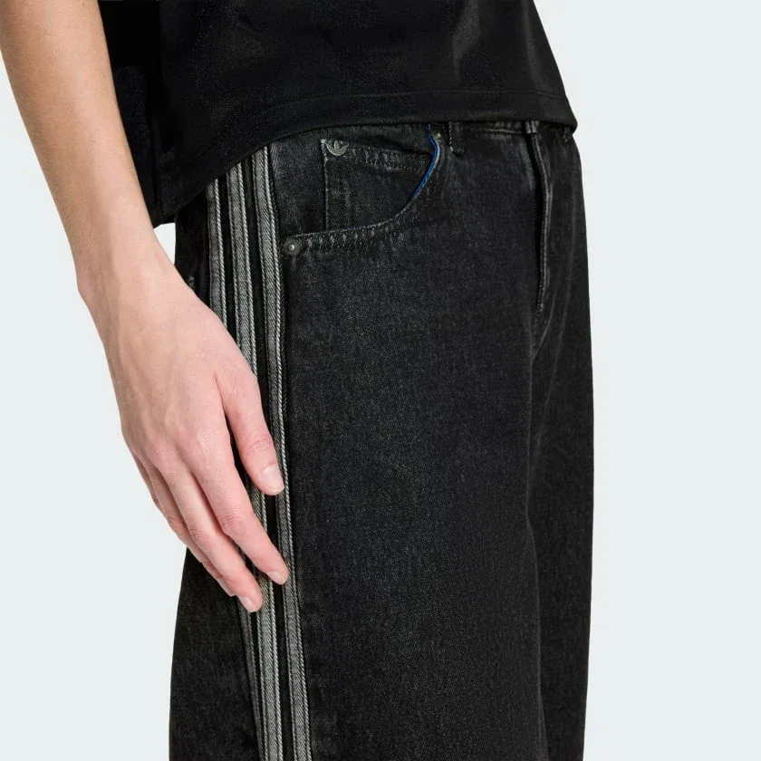 Женские джинсовые брюки на широкую ногу с 3 полосками FIREBIRD ADILENIUM TRACK PANT adidas, Medium Vintage Denim — фото 4