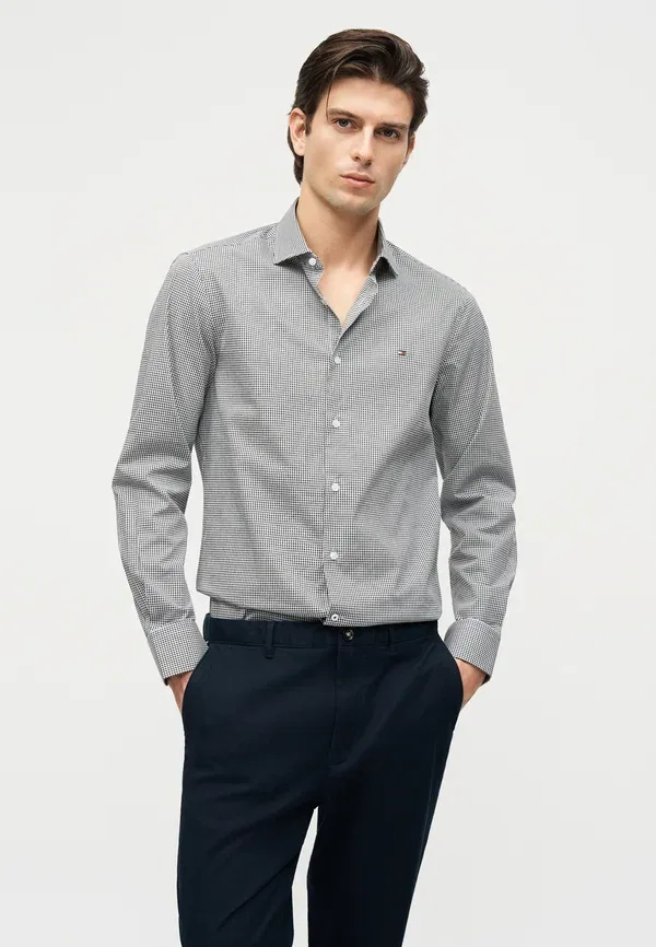 Брюки хлопковые Bleecker open structure seasonal quality Tommy Hilfiger Desert Sky — фото 4