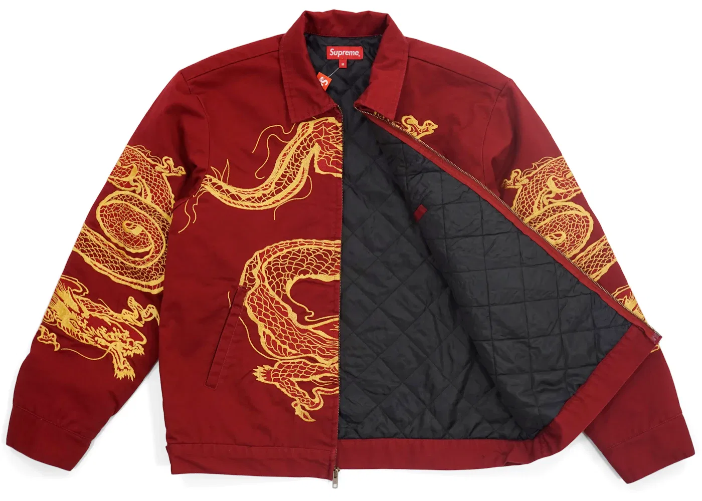 Мужская куртка-рабочая Supreme Dragon Work Jacket, Red — фото 2