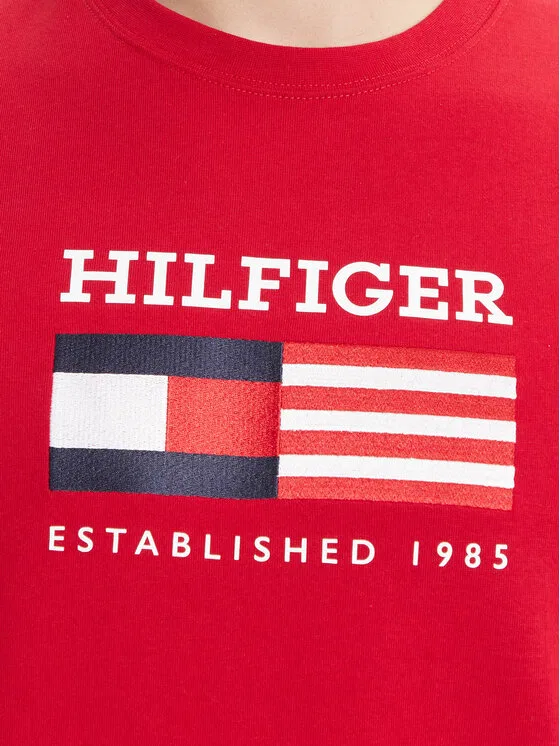 Футболка regular fit American Monotype Tommy Hilfiger, красный — фото 4