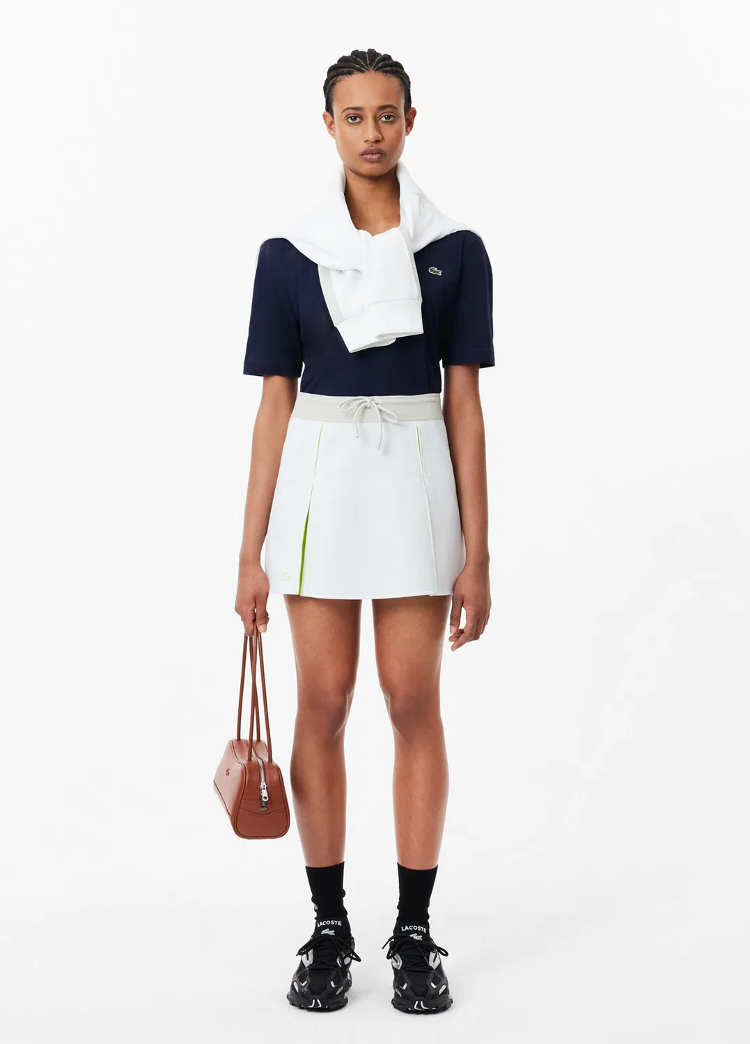 Футболка Lacoste Relaxed Fit V-образный вырез, navy — фото 4