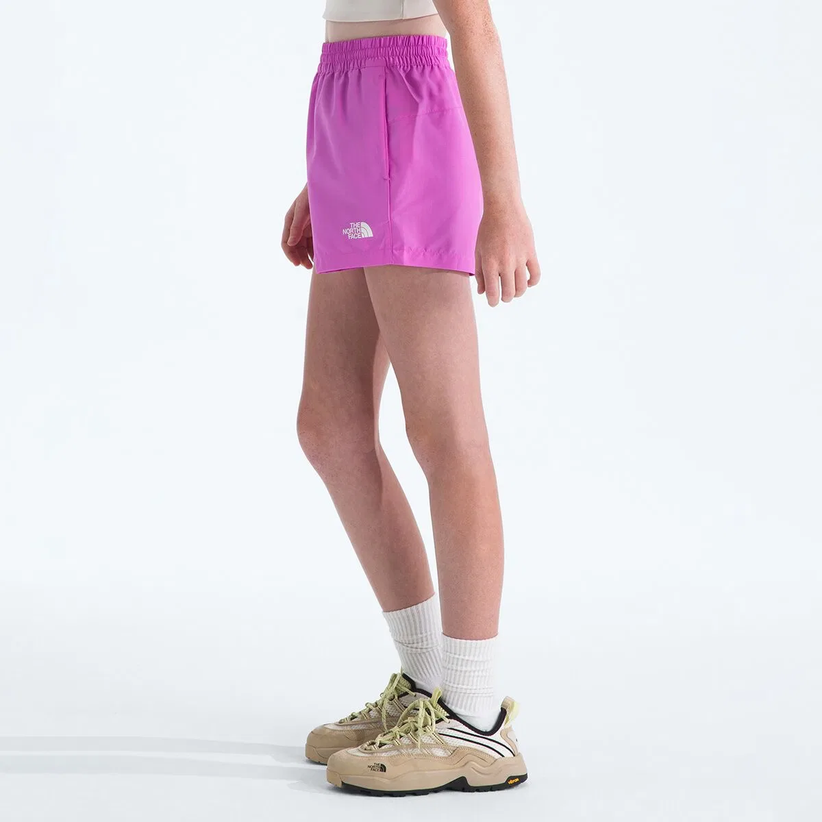 Детские шорты для мальчиков с технологией FlashDry-XD The North Face, Violet Crocus Logo Weather Topo Phantom Print — фото 3