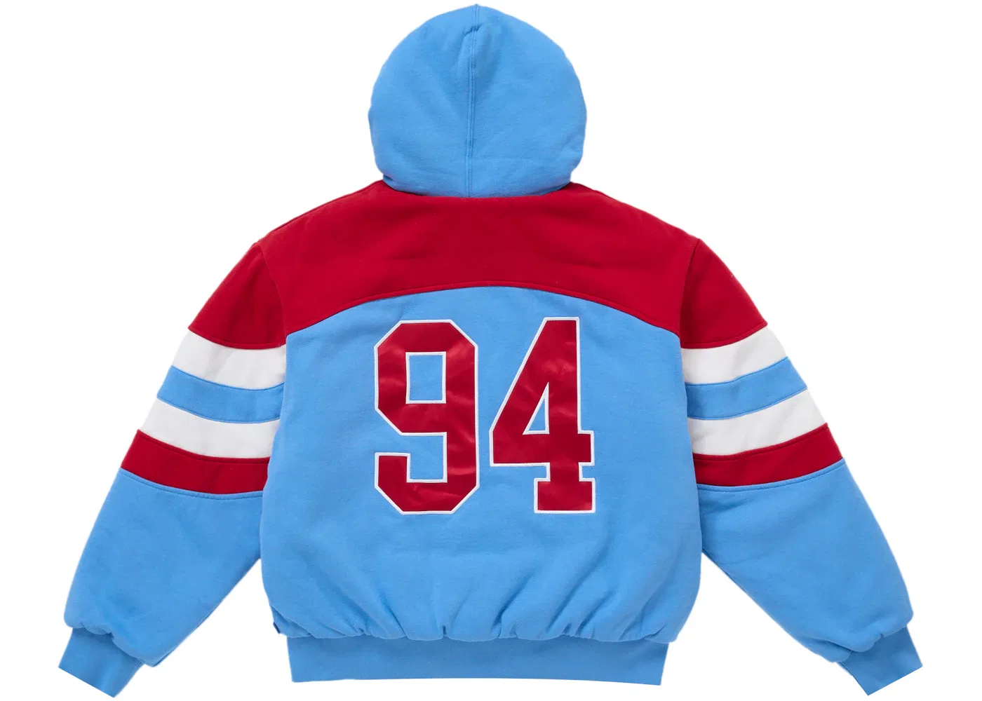 Мужская худи на молнии с набивным принтом Supreme Sweatshirt, Blue — фото 3