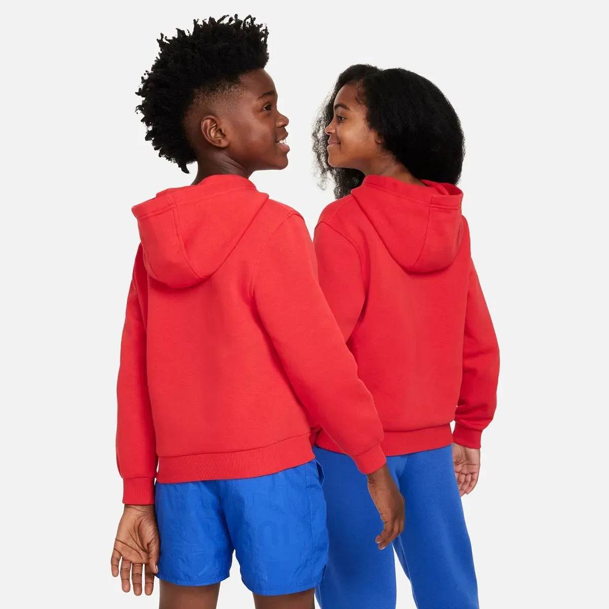 Детская худи из флиса Nike Club Fleece, Красный — фото 2