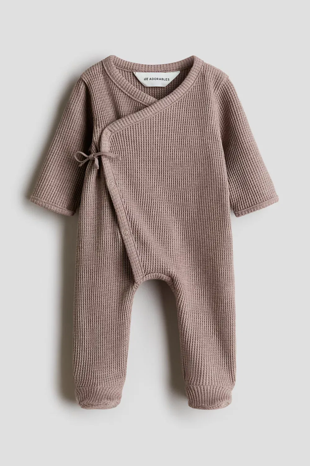 Хлопковый комбинезон с вафельной текстурой H&M, Braun