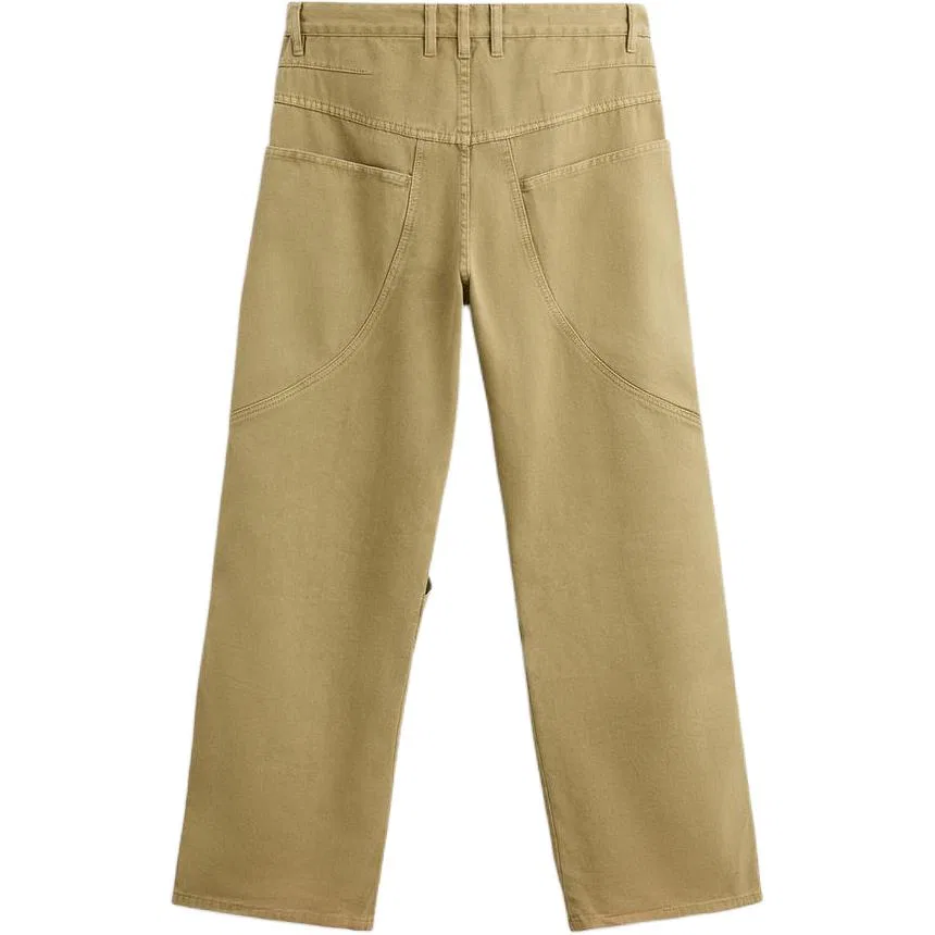 Мужские джинсы карго оливковые ZARA, Olive Green — фото 3