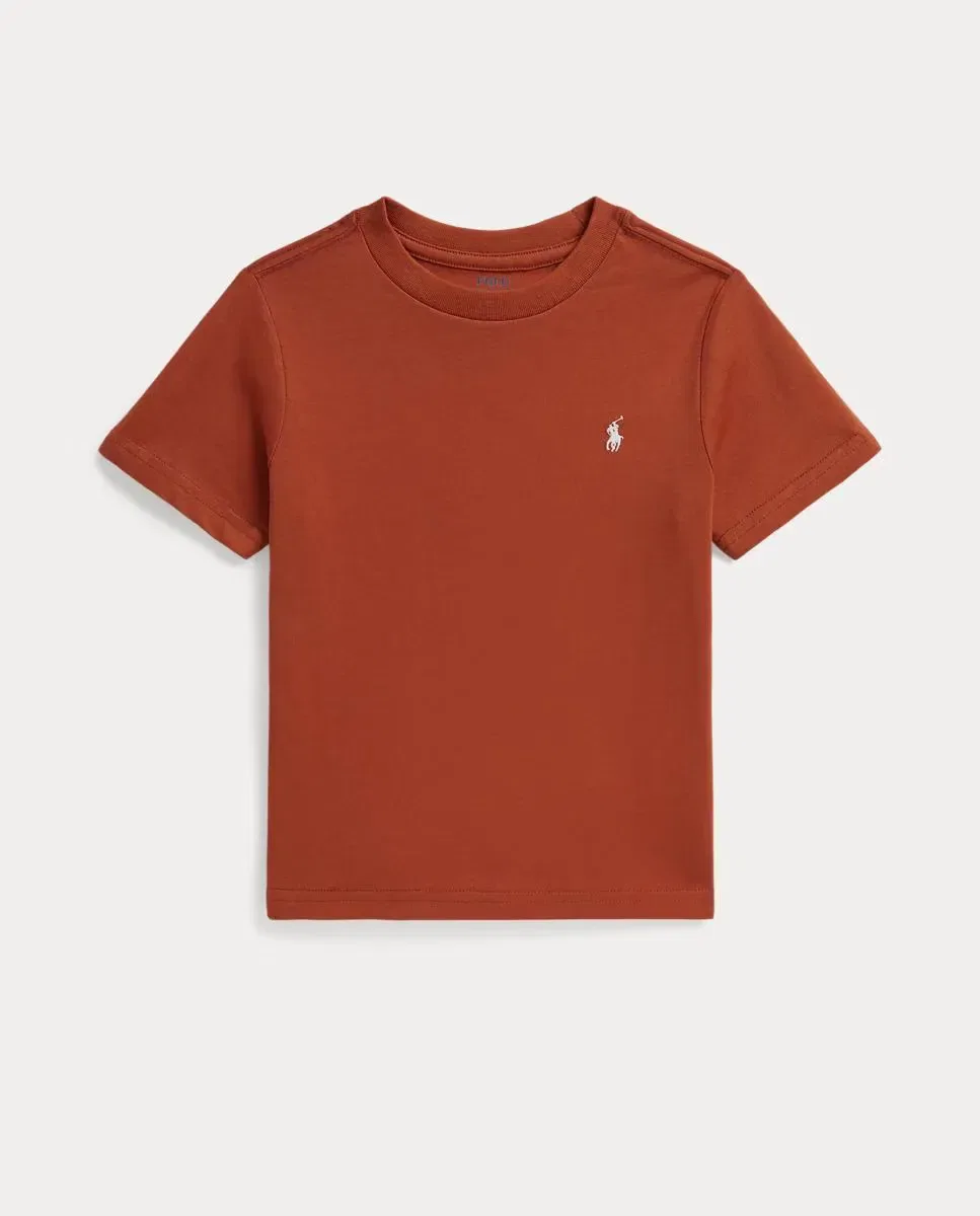 Детская футболка для мальчиков хлопковая с вышивкой Polo Ralph Lauren, Orange