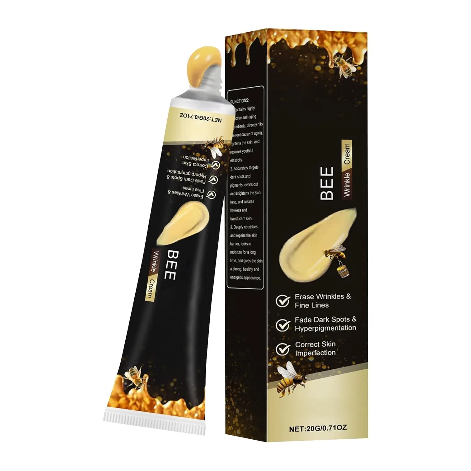 Крем для лица anti-wrinkle Bee Venom, Junjie, 3 шт, 60 г