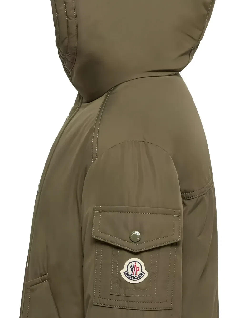Пальто Nahan с капюшоном Moncler Enfant, зеленый — фото 3