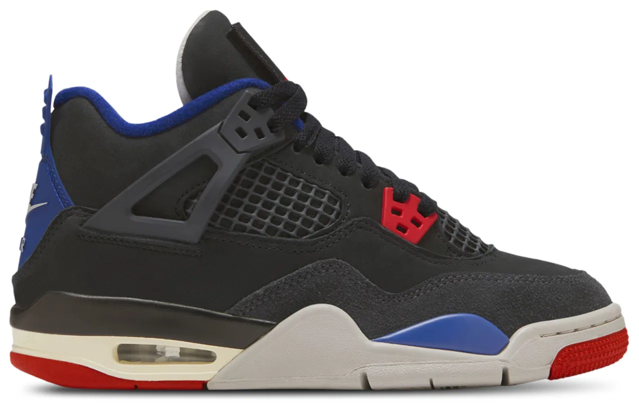 Кроссовки для мальчиков Air 4 Retro Remastered Jordan, цвет Deep Royal Blue/Fire Red/Black