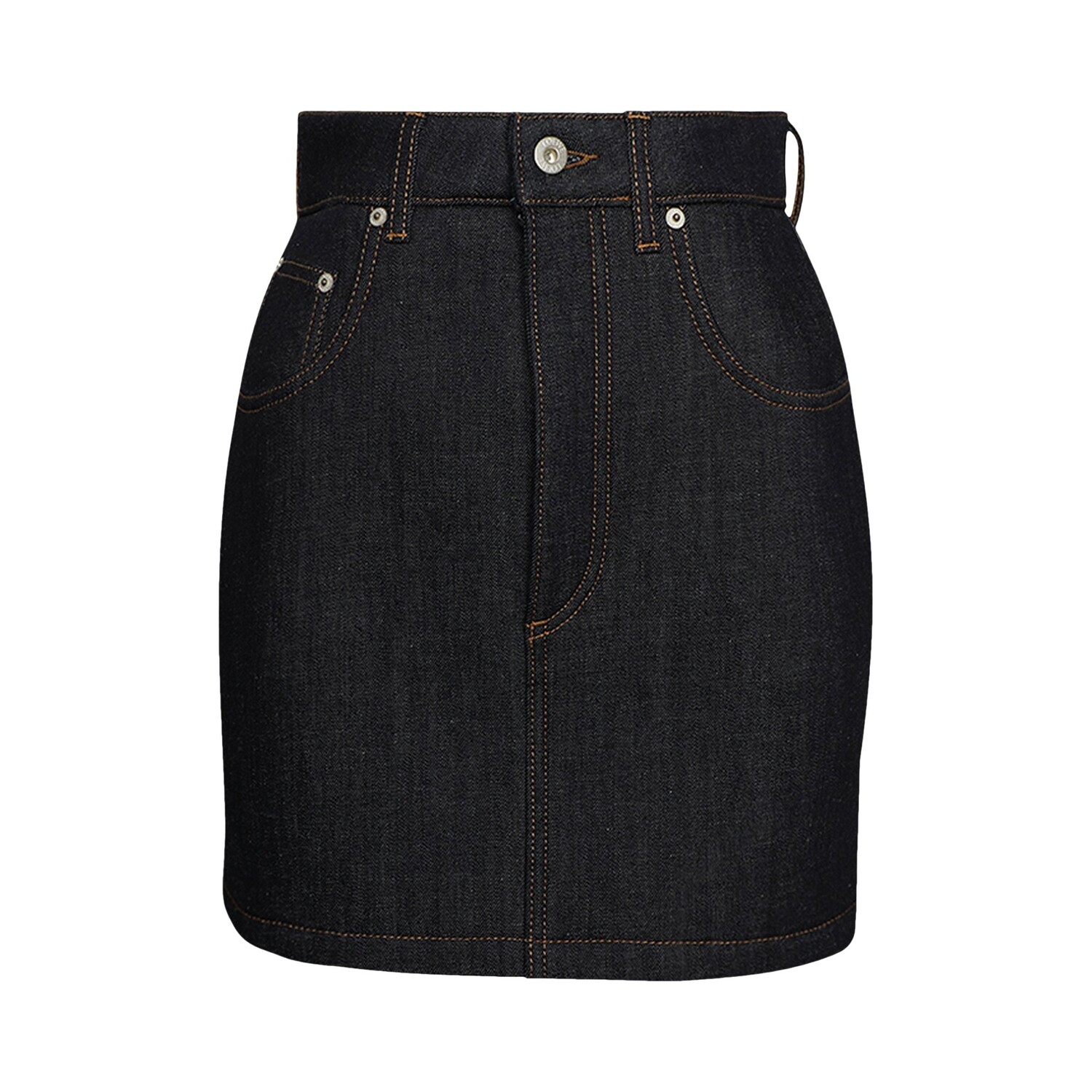 

Изогнутая мини-юбка Loewe Aw Denim