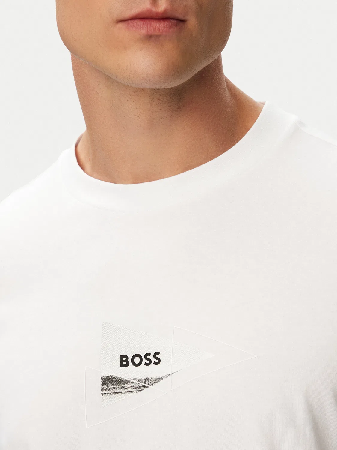 Мужская футболка стандартного кроя TS_Network Photo Boss, белый — фото 4