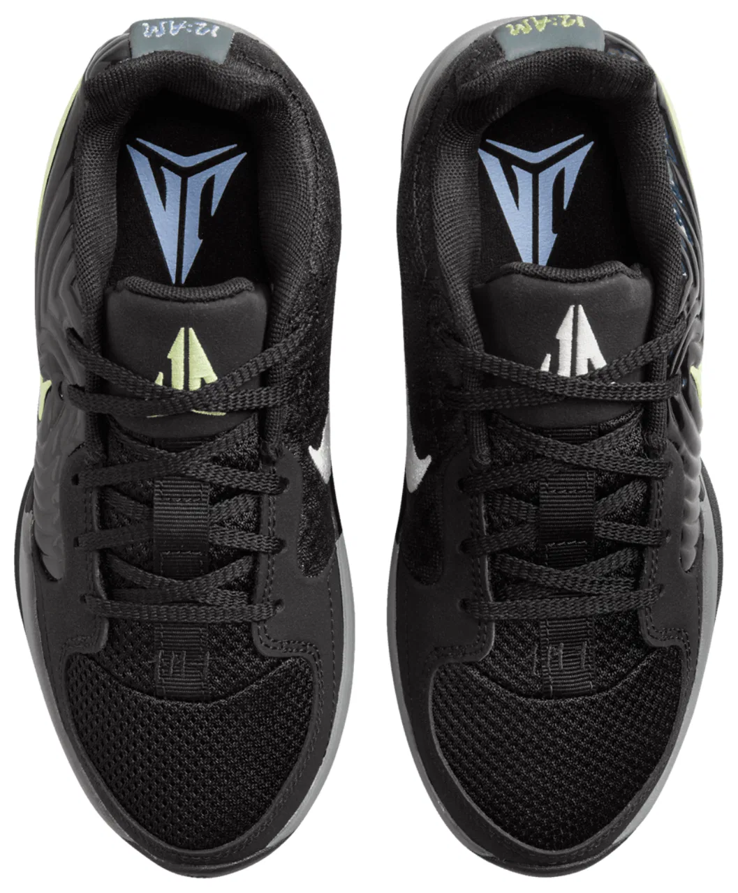 Детские кроссовки для мальчиков с амортизирующей подошвой Ja 2 Night Vision Nike, Black/Phantom — фото 4