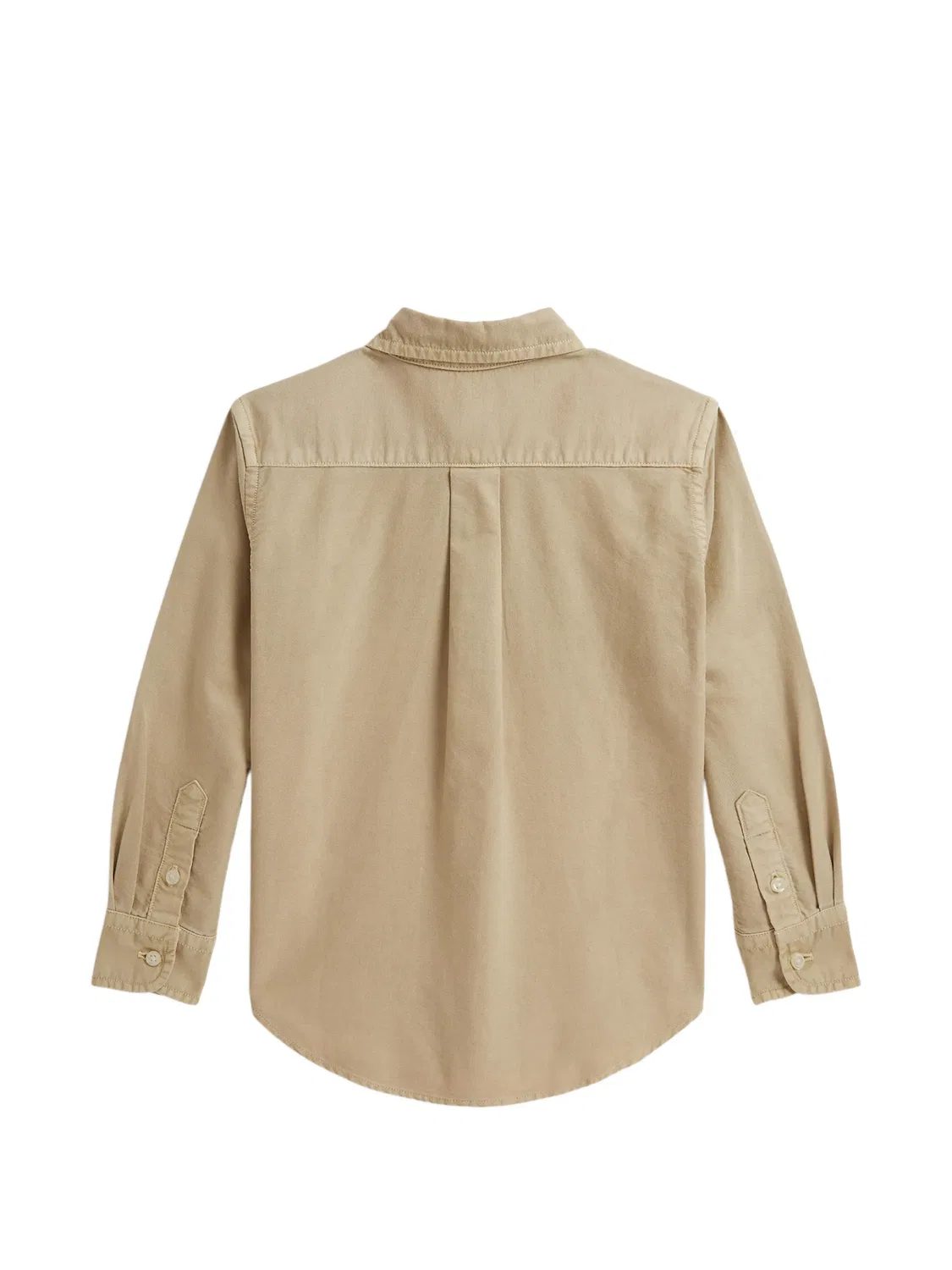 Хлопковая оксфорд-рубашка с логотипом Polo Ralph Lauren, нейтральные — фото 2