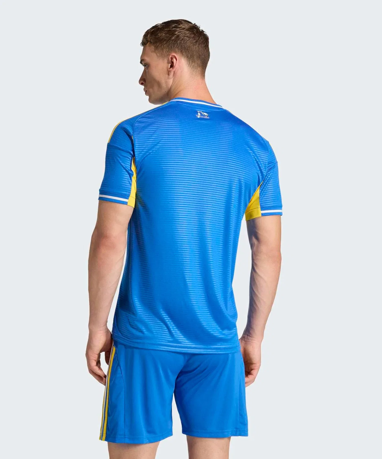Мужская футболка с V-образным вырезом с принтом Leeds United FC 25/26 Away Jersey Adidas, Blue — фото 2