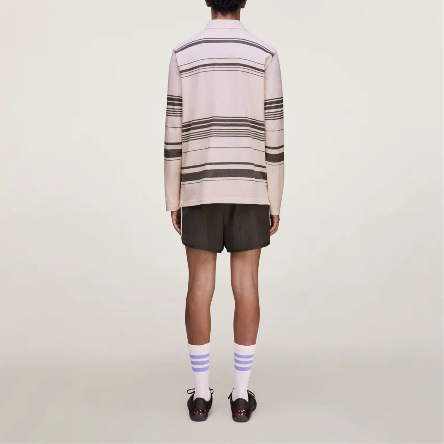 Поло Adidas Originals x Wales Bonner, цвет Quartz — фото 4