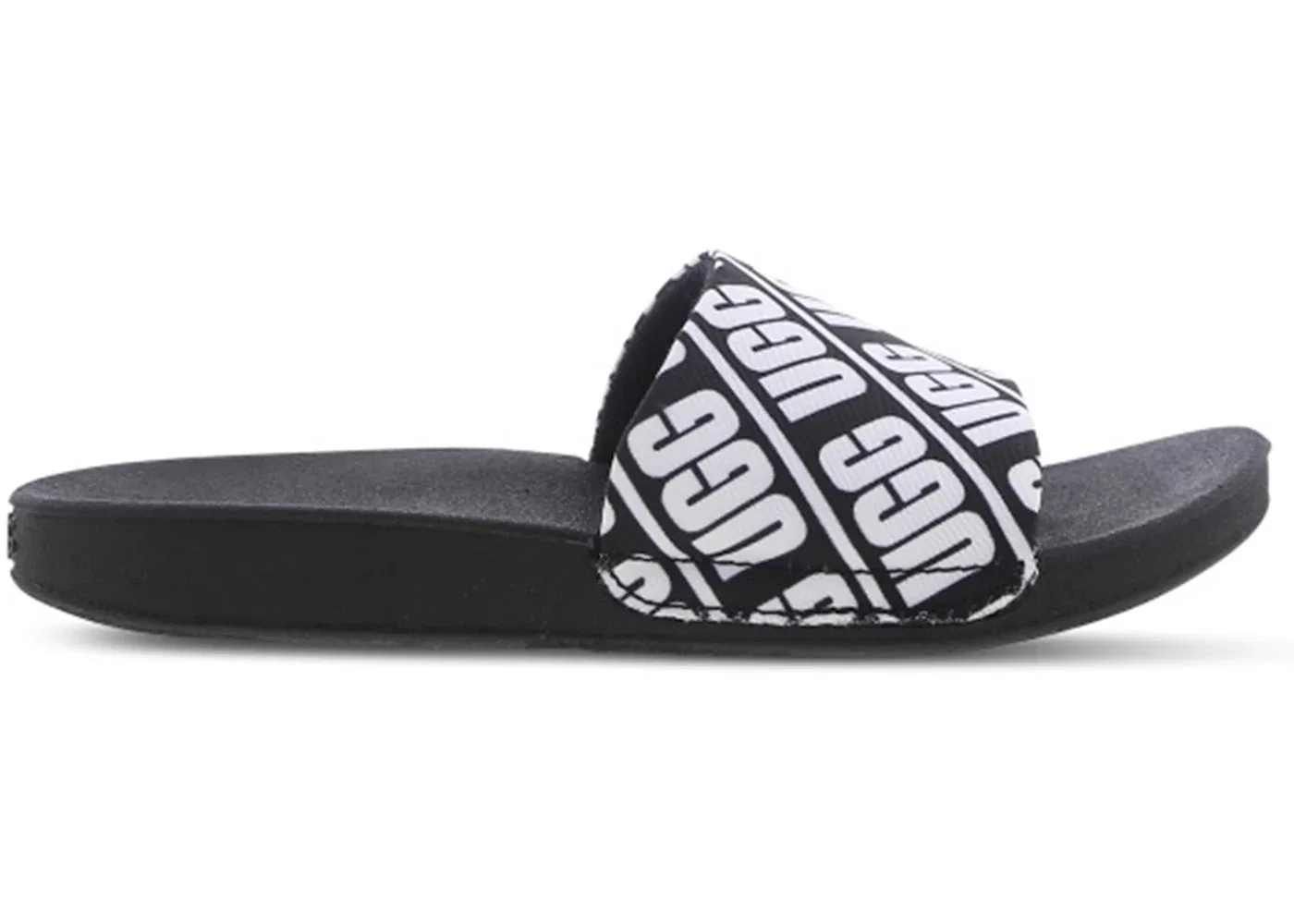 Детские шлепанцы с ремешком UGG Beach Slide, Black/White