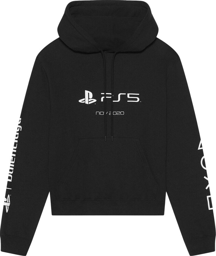 

Худи Balenciaga Playstation Shrunk Hoodie Black, черный