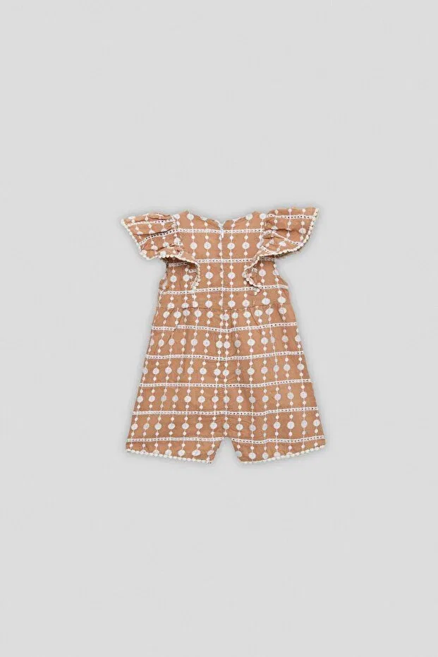 Детский комбинезон для девочек с коротким рукавом Gb Baby, Yellow — фото 3