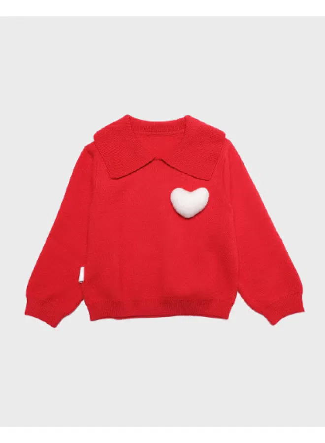 Свитер детский с длинным рукавом Zara, красный