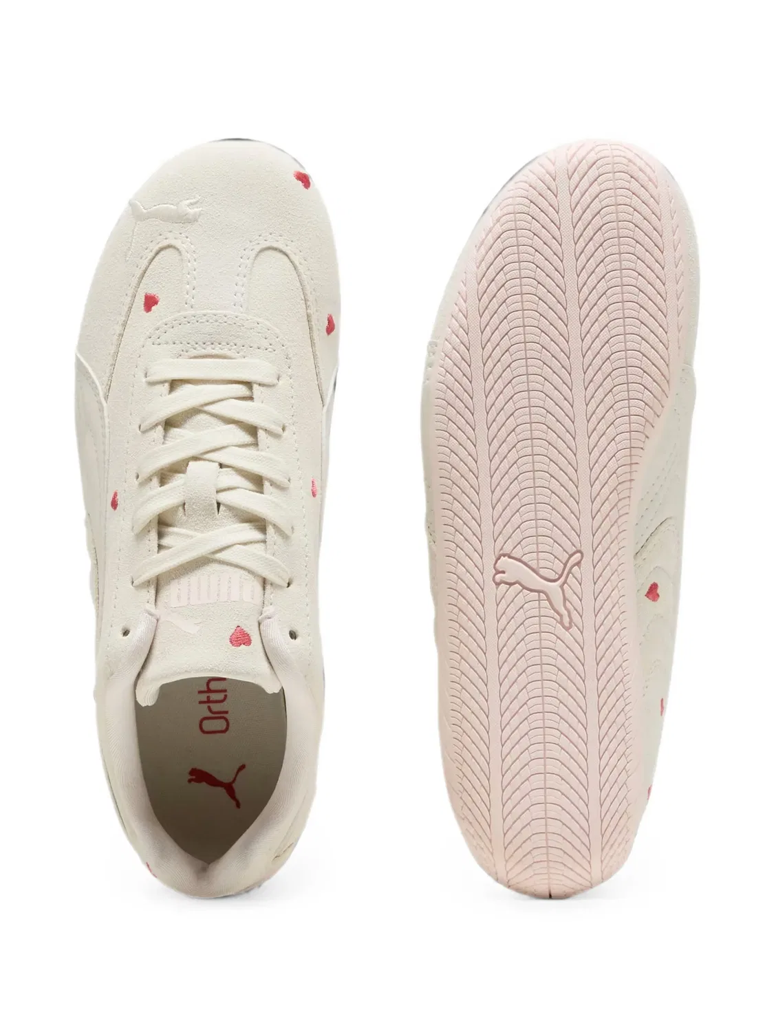 Кроссовки Speedcat Amor с вышивкой Puma Kids, нейтральные цвета — фото 4