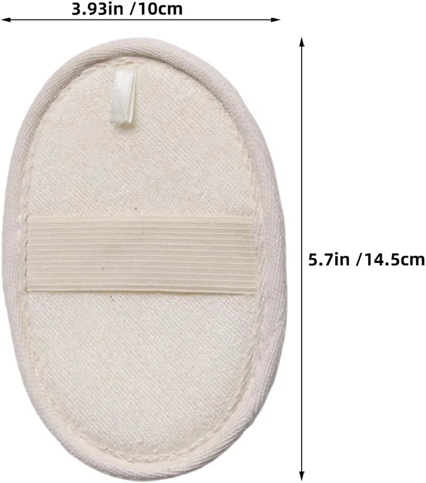 Люфа для тела, DOITOOL, 4 шт, 14.5x10x0.5 см, Beige — фото 2