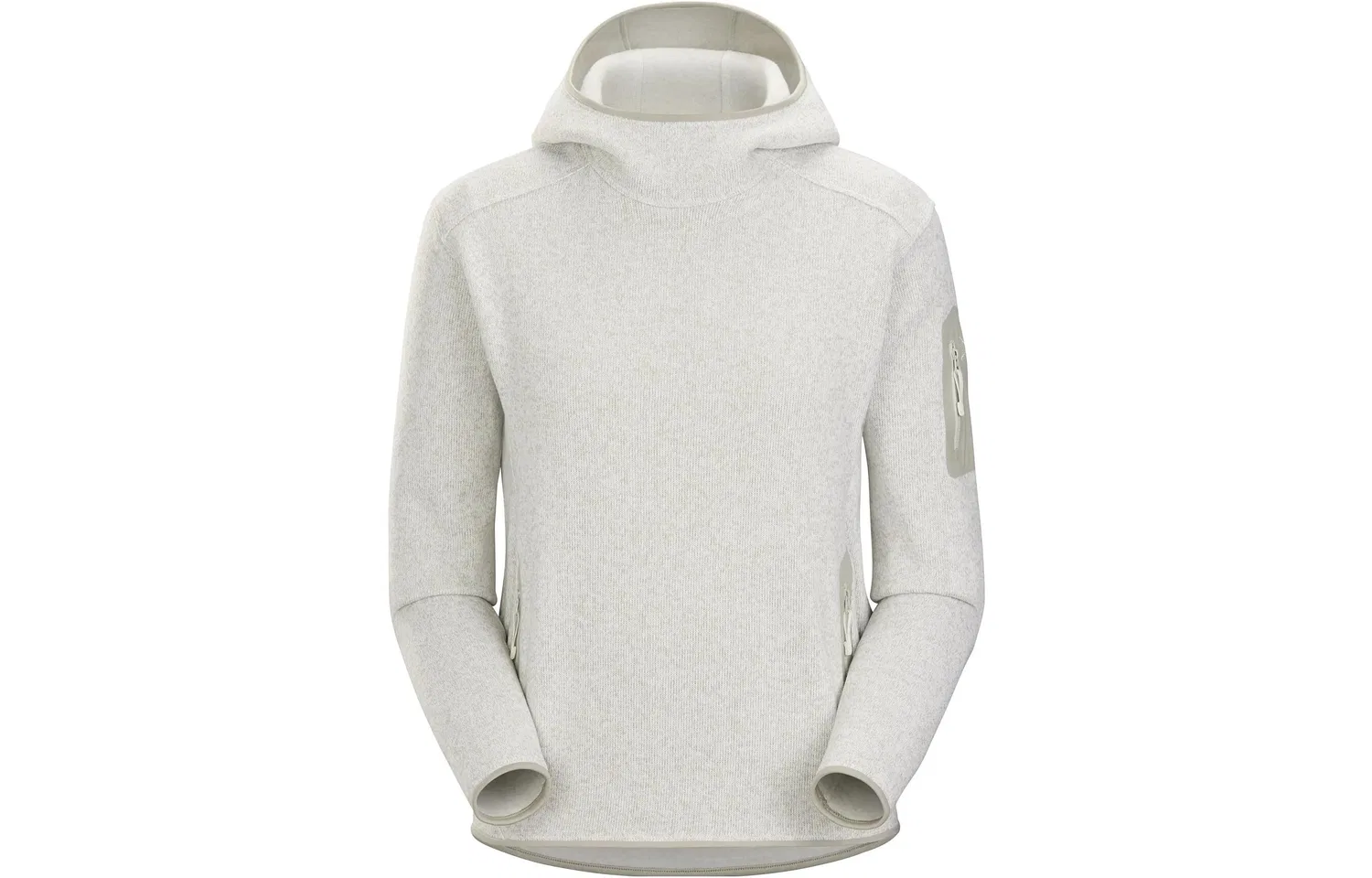Женское флисовое худи с воротником-стойкой Arc'teryx Covert, Wicker Yellow/Sprint Heather/Wicker — фото 4