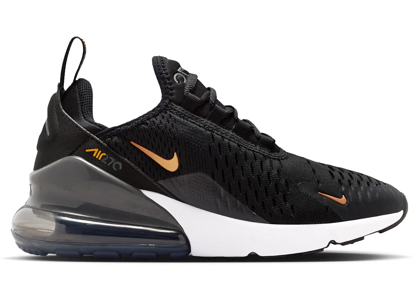 Детские кроссовки Lifestyle Nike Air Max 270, Black/Laser Orange/Iron Grey/Metallic Copper