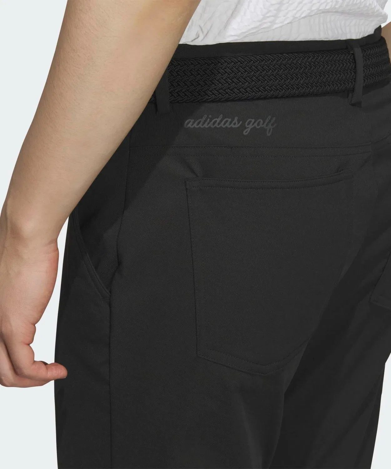 Мужские брюки-добби с длинным рукавомAdidas Golf, Черный — фото 3