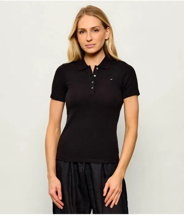 Мужское поло с коротким рукавом Polo 1985 Tommy Hilfiger, черный
