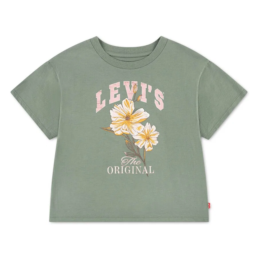 Детская футболка Levi's Kids светло-зеленого цвета