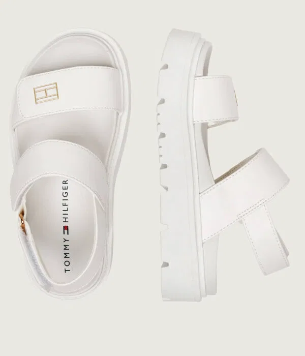 Детские сандалии из искусственной кожи Tommy Hilfiger, белый — фото 4