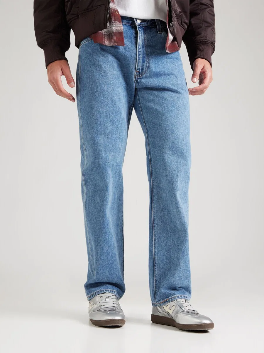 Джинсы LEVI'S Regular '555 Relaxed Straight Jeans' синего цвета — фото 3