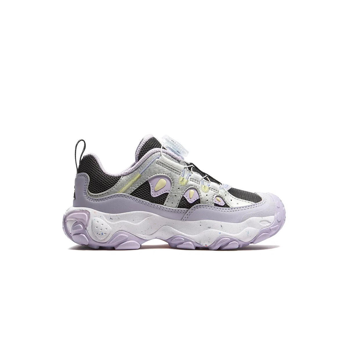 Детские кроссовки для активного отдыха, низкий верх, FILA KIDS, Asphalt Gray/Space Silver — фото 3
