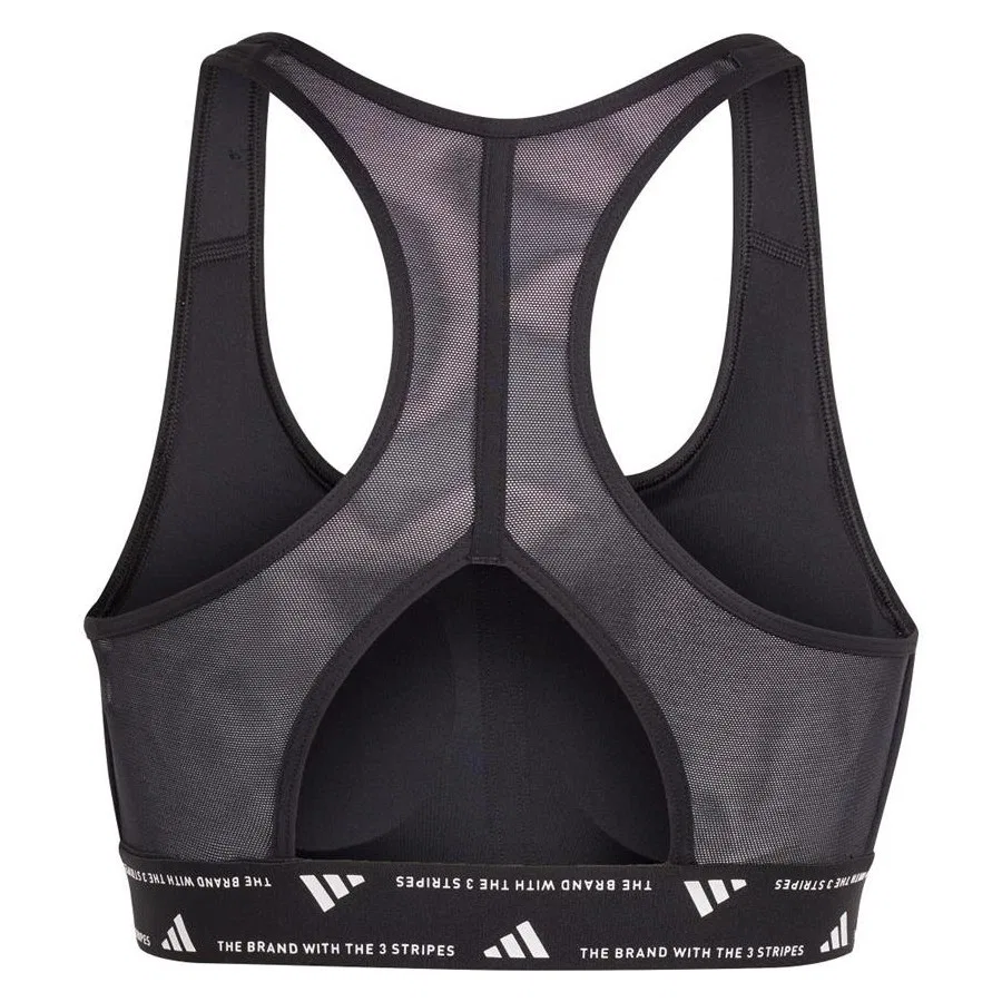 Спортивный бюстгальтер без рукавов с моделью PWRCT MS 3S BRA adidas, Черный — фото 2