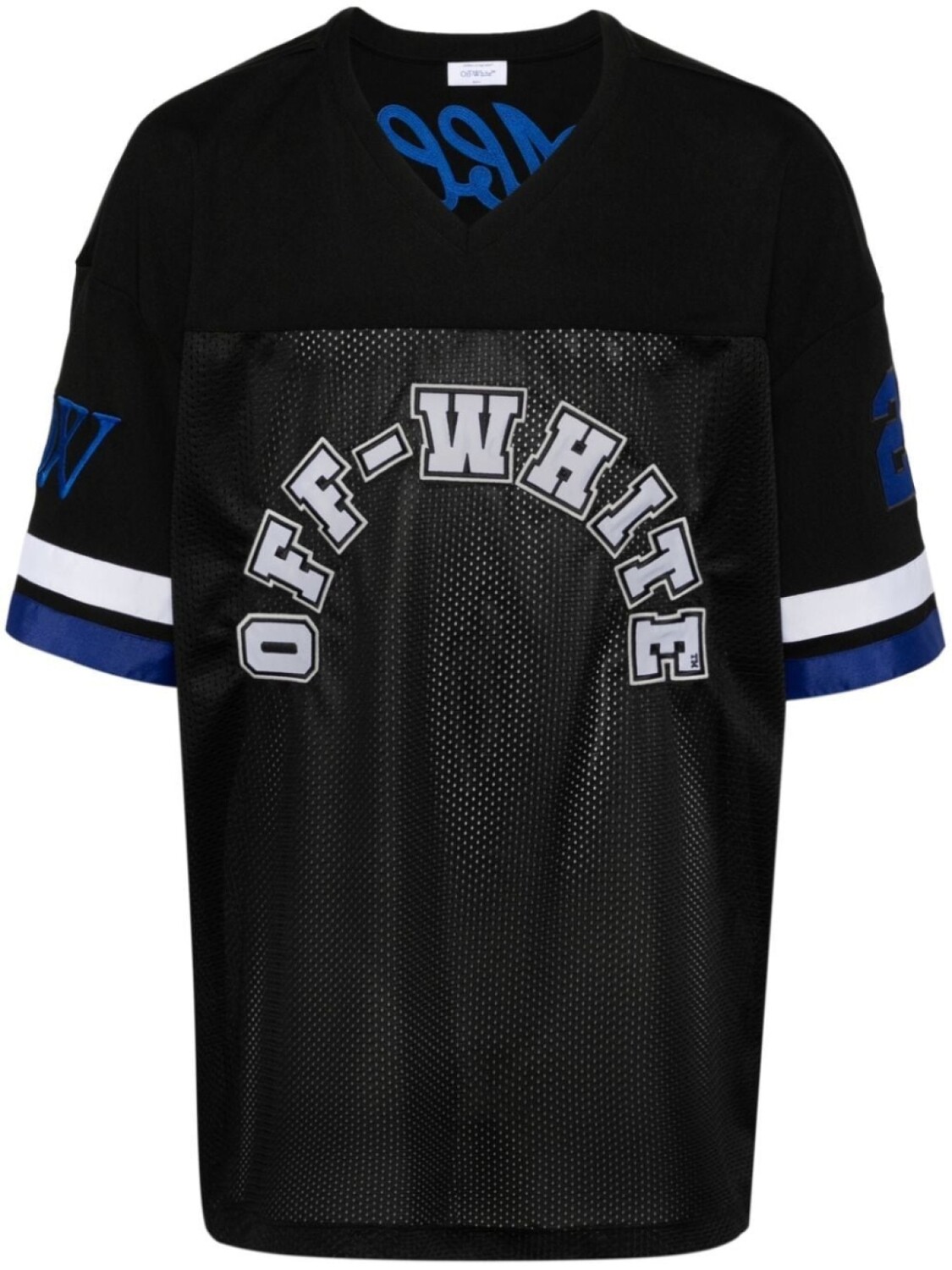 

Off-White футболка с логотипом и вставками, черный