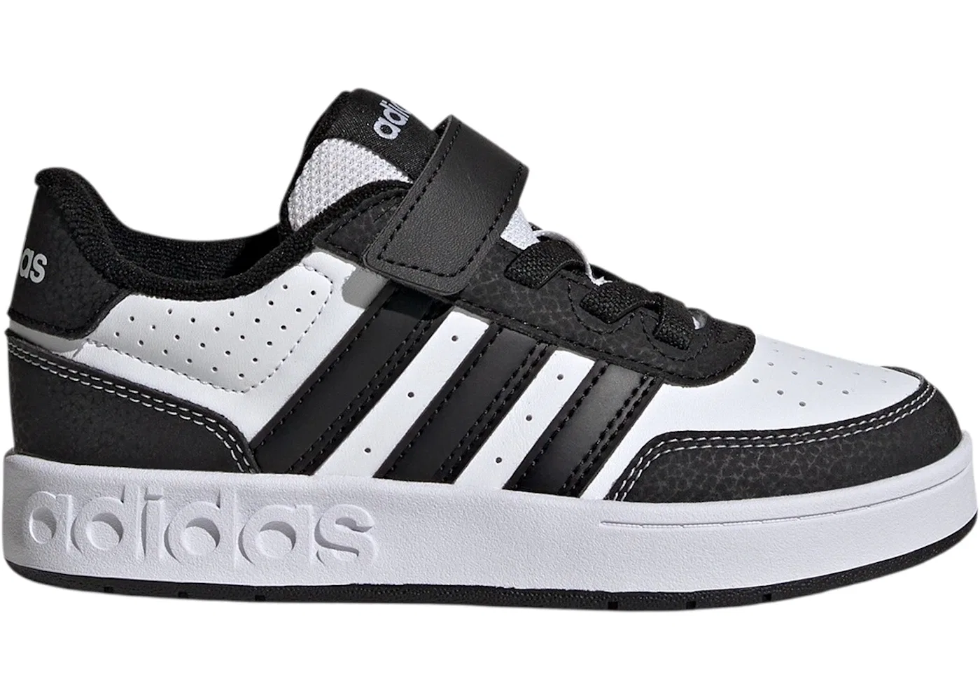 Детские кроссовки для мальчиков с закрытыми пятками Breakbase Adidas, Cloud White Core Black Cloud White