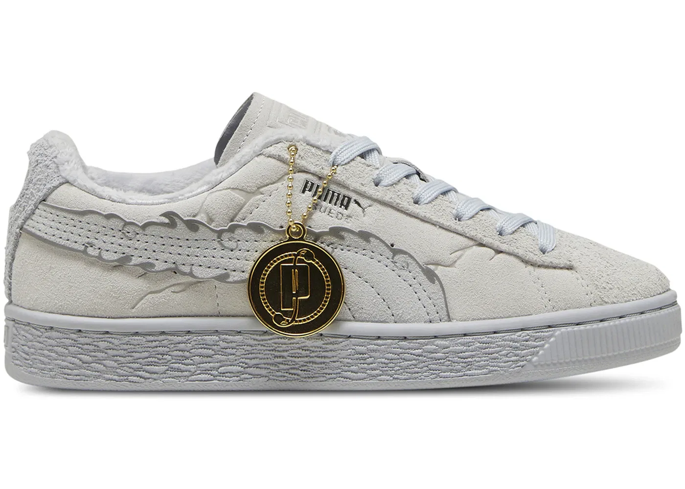 Детские кроссовки с замшевым верхом Puma Suede Puma, Feather Grey/Platinum Grey