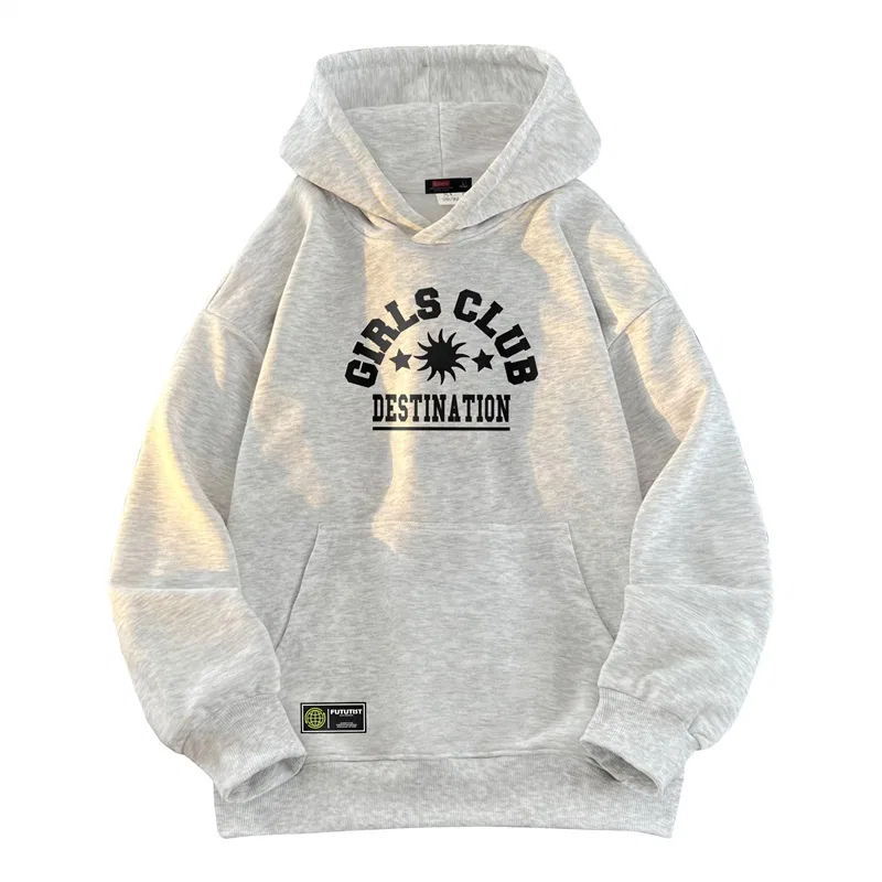 Детский худи унисекс на молнии с капюшоном BALENO, White Heather Gray