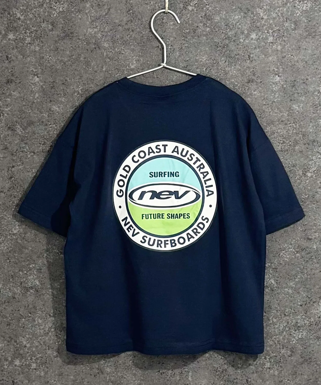 Детская футболка с принтом Oversize NEVSURF NEV, Blue